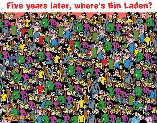 bin laden cartoon. Cartoon: Where is Bin Laden?