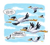 Cartoon: Kraniche (small) by Hoevelercomics tagged kraniche,zugvögel,kranich,vogelschwarm,vögel,vogel