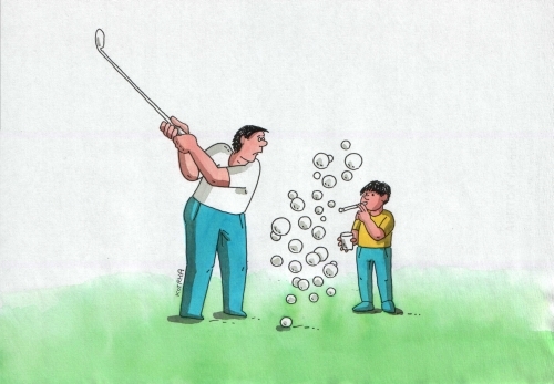 Cartoon: bublinky (medium) by Lubomir Kotrha tagged humor