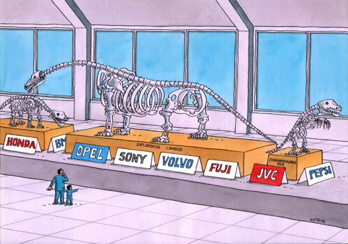 Cartoon: diplodocus (medium) by Lubomir Kotrha tagged humor