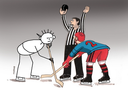Cartoon: figura2012 (medium) by Lubomir Kotrha tagged cup,world,hockey,hokej
