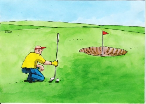 Cartoon: golfmieric (medium) by Lubomir Kotrha tagged humor