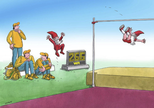 Cartoon: rekord (medium) by Lubomir Kotrha tagged sport,atletic