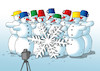 Cartoon: snehuvlock (small) by Lubomir Kotrha tagged earthclimatechangeswarmingmeltingglaciers