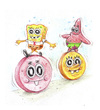 Cartoon: Sponge and trippy trick rolling (small) by Trippy Toons tagged spongebob,sponge,bob,squarepants,patrick,star,schwammkopf,pill,pille,tablette,ecstasy,mdma,psychoactive,psychoaktiv