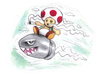 Cartoon: Toad (small) by Trippy Toons tagged super,mario,toad,trippy,marihu,weed,cannabis,stoner,kiffer,ganja,video,game