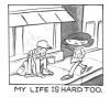 Cartoon: everyone can relate (small) by Merkeyturkey tagged homeless,hard,life,madalyn