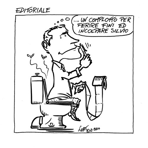Cartoon: Editoriale (medium) by kurtsatiriko tagged belpietro