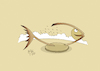 Cartoon: cute fish (small) by kotbas tagged fish,sculpture,cute,graphic,art,smile