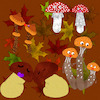 Cartoon: Cartoonish Mushrooms (small) by Schimmelpelz-pilz tagged mushroom,mushrooms,pilz,pilze,leave,leaves,blatt,laub,autumn,herbst,texture,textur,pixel,computer,graphic,lover,lovers,couple,couples,family,mother,father,child,offspring,kid,mutter,vater,familie,kind,fliegenpilz,steinpilz,liebe,love,cute,sweet,niedlich,adorable,loving,liebend,liebende,paar