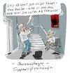 Cartoon: Quereinsteiger... (small) by Jori Niggemeyer tagged quereinsteiger,treppenlift,verkäufer,schausteller,senior,treppe,treppenhaus,treppensteigen,stufen,schweben