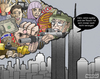 Cartoon: 11S (small) by javierhammad tagged september11 war al qaeda bomb plane city