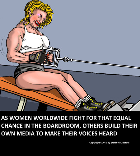 Cartoon: Equal rights (medium) by perugino tagged women,womanhood,equality