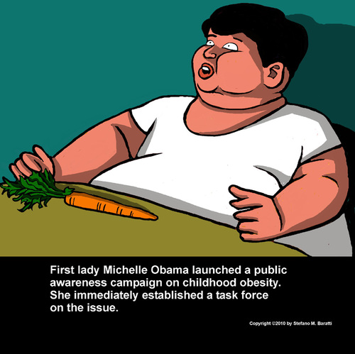 michelle obama cartoon. Cartoon: Michelle Obama