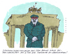 Cartoon: 8.mai (small) by Andreas Prüstel tagged befreiung berlin brunoganz hitler film