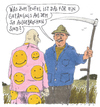 Cartoon: ausbrecher (small) by Andreas Prüstel tagged gefängnisausbruch,landwirt,smileys