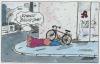 Cartoon: billigjob (small) by Andreas Prüstel tagged überlebenskunst,zumutungen,zuverdienst,hartz,fahrradständer