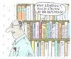 Cartoon: bösartigkeit (small) by Andreas Prüstel tagged kriminalliteratur,lyrik,bücherregal