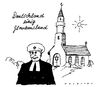 Cartoon: deutsche dreifältigkeit (small) by Andreas Prüstel tagged bundespräsidentenrede wulff religionen juden christen islam