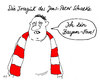 Cartoon: herr schalke (small) by Andreas Prüstel tagged schalke04 fcbayern fan fußball