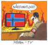 Cartoon: höllisch (small) by Andreas Prüstel tagged massaker,norwegen,nazismus,neonazismus,hölle,hitler,rassismus