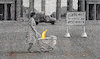 Cartoon: kalter krieg (small) by Andreas Prüstel tagged berlin,ost,west,kalter,krieg,brandenburger,tor,cartoon,collage,andreas,pruestel