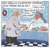 Cartoon: leberwurst (small) by Andreas Prüstel tagged metzgerei,fleischerei,wurst,leberwurst,kunde