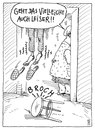 Cartoon: leiser (small) by Andreas Prüstel tagged suizid,selbstmord,erhängen,ehe,ehepaar,ermahnung,cartoon,karikatur,andreas,pruestel
