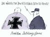 Cartoon: mit rechts (small) by Andreas Prüstel tagged rechtsradikale,neonazis,hitlergruß,bildungsferne,cartoon,karikatur,andreas,pruestel