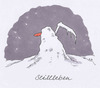 Cartoon: stillleben (small) by Andreas Prüstel tagged stillleben,tod,schneemann,winter,ewigkeit