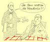 Cartoon: weintrinker (small) by Andreas Prüstel tagged wein,weinkarte,weintrinker,restaurant,gast,ober,cartoon,karikatur,andreas,pruestel