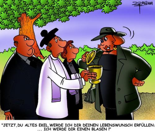 Cartoon: Blow Job (medium) by Georg Zitzmann tagged tod,urne,asche,blasen,blow,job,oral
