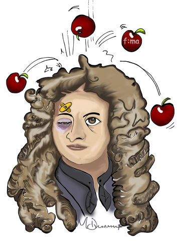 Isaac Newton By melekdurmus | Education & Tech Cartoon | TOONPOOL