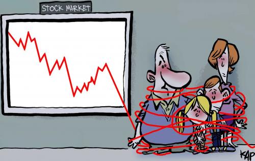stock market cartoons