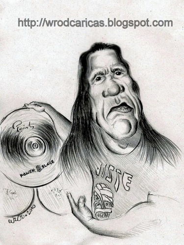 Cartoon: Nicko McBrain (medium) by WROD tagged nicko,mcbrain,iron,maiden