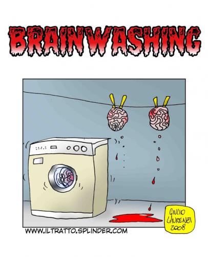 Cartoon: Brain Washing (medium) by Giulio Laurenzi tagged religion