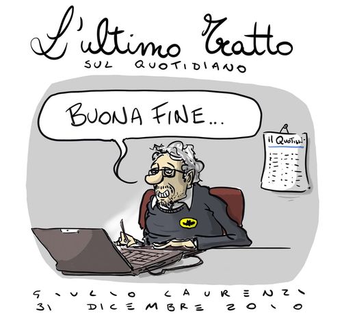Cartoon: Lultimo Tratto (medium) by Giulio Laurenzi tagged ultimo,tratto