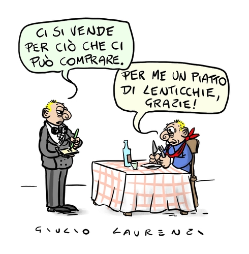 Cartoon: saldi (medium) by Giulio Laurenzi tagged saldi