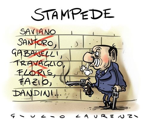 Cartoon: Stampede (medium) by Giulio Laurenzi tagged stampede