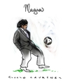 Cartoon: Diego Armando Maradona (small) by Giulio Laurenzi tagged soccer,maradona,2010