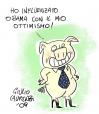 Cartoon: Influenza colore (small) by Giulio Laurenzi tagged politics