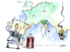 Cartoon: Wirtschaftsschrumpfung (small) by Paolo Calleri tagged italien,eu,wirtschaft,privatkonsum,verbraucher,verschuldung,schuldenkrise,rezession,drittgrößte,volkswirtschaft,euroraum,hilfsantrag,spanien,banken,konjunktur,einbruch