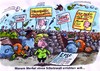 Cartoon: Merkelwall (small) by RABE tagged merkel,kanzlerin,cdu,frankreich,sarkozy,euro,eurokrise,eurorettung,rettungsschirm,efsf,finanzchefs,schuldenschnitt,griechenland,steuergelder,barrikade,proteste,streik,seehofer,bayern,csu,schutzwall