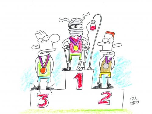 Cartoon: podium (medium) by izidro tagged cartoon