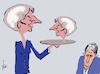 Cartoon: ohne Worte (small) by tiede tagged hamlet,theresa,may,brexit,tiede,cartoon,karikatur
