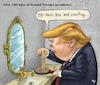 Cartoon: Trump first 100 days (small) by mparra tagged trump,presidency,usa