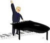 Cartoon: Elton John is still standing (small) by Jochen N tagged sir,elton,john,still,standing,musik,klavier,pianist