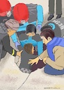 Cartoon: Ein toller Moment (small) by Barthold tagged erdbeben,türkei,syrien,februar,2023,retter,rettung,bergung,mädchen,loch,betondecke,hatay,zeichnung,barthold