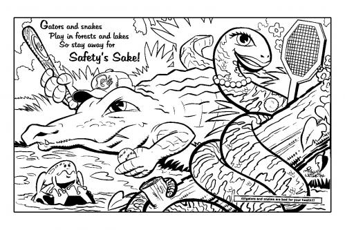 Cartoon: Gators and Snakes (medium) by mwhite64 tagged safety,reptiles, 