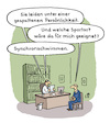 Cartoon: Beim Arzt (small) by Lo Graf von Blickensdorf tagged sportarzt,psychiater,psychologe,beratung,synchronschwimmen,karikatur,lo,cartoon,krankheit,krise,patient,olympiade,sport,arzt,paralympics